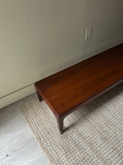 Walnut low coffee table