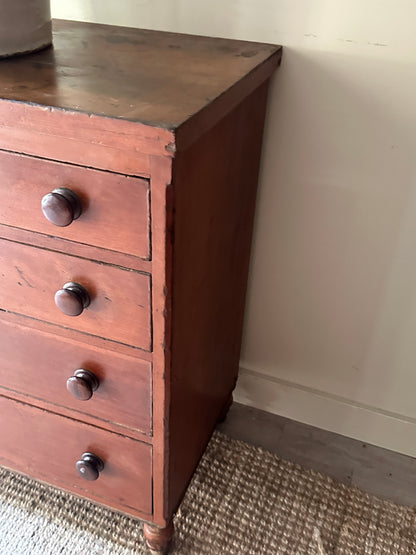 Pine ball foot dresser