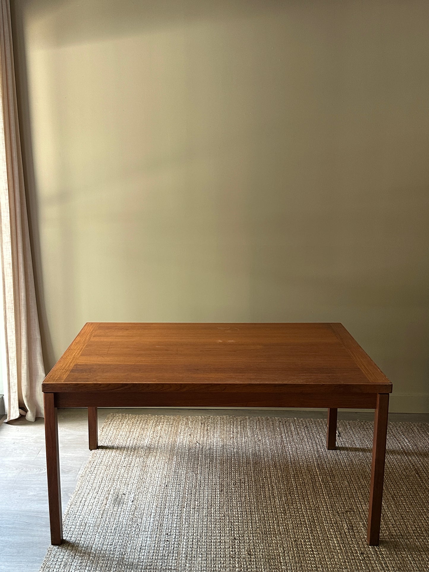 Teak extension dining table