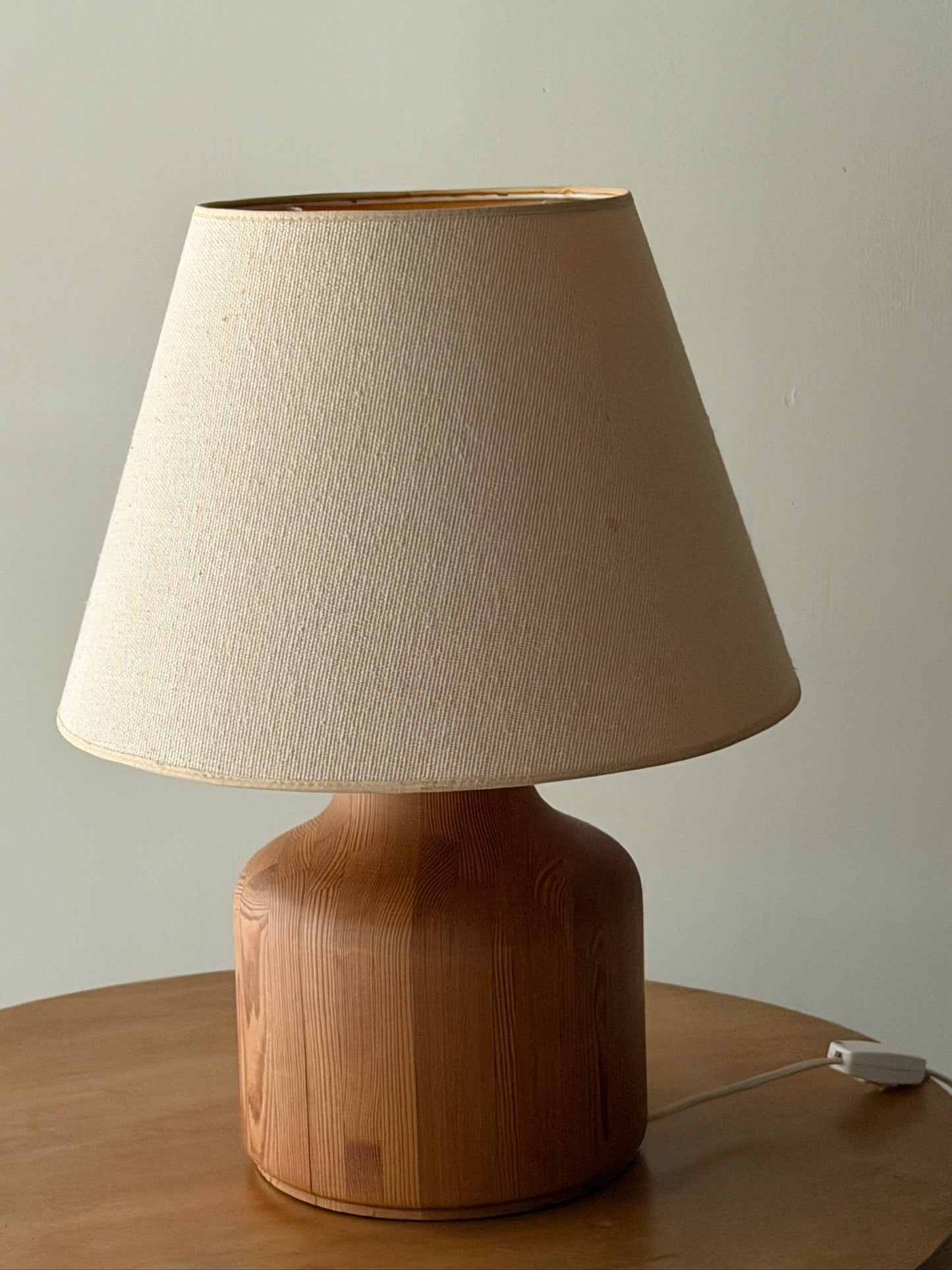 Scandinavian pine table lamp