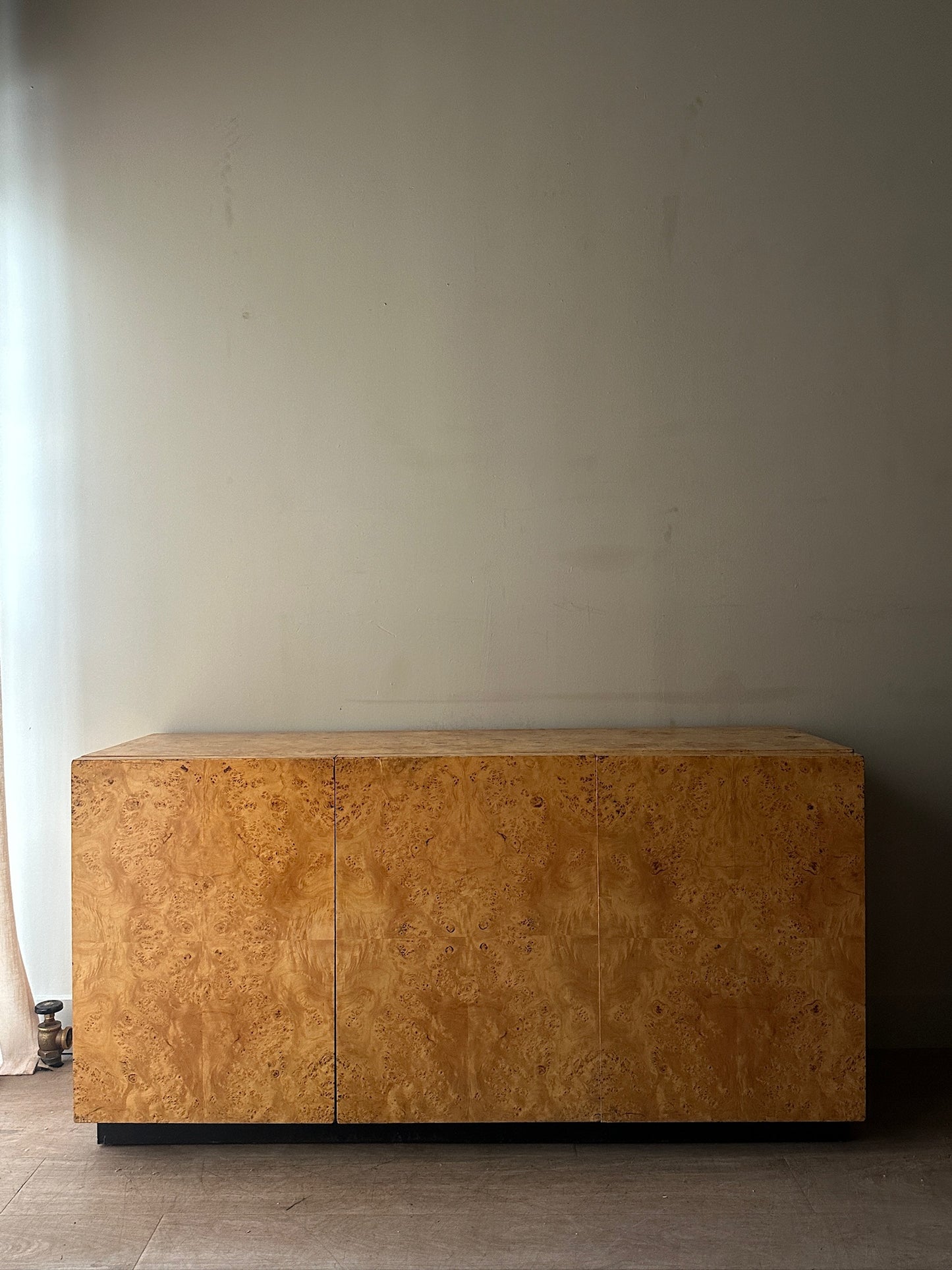 Burlwood credenza