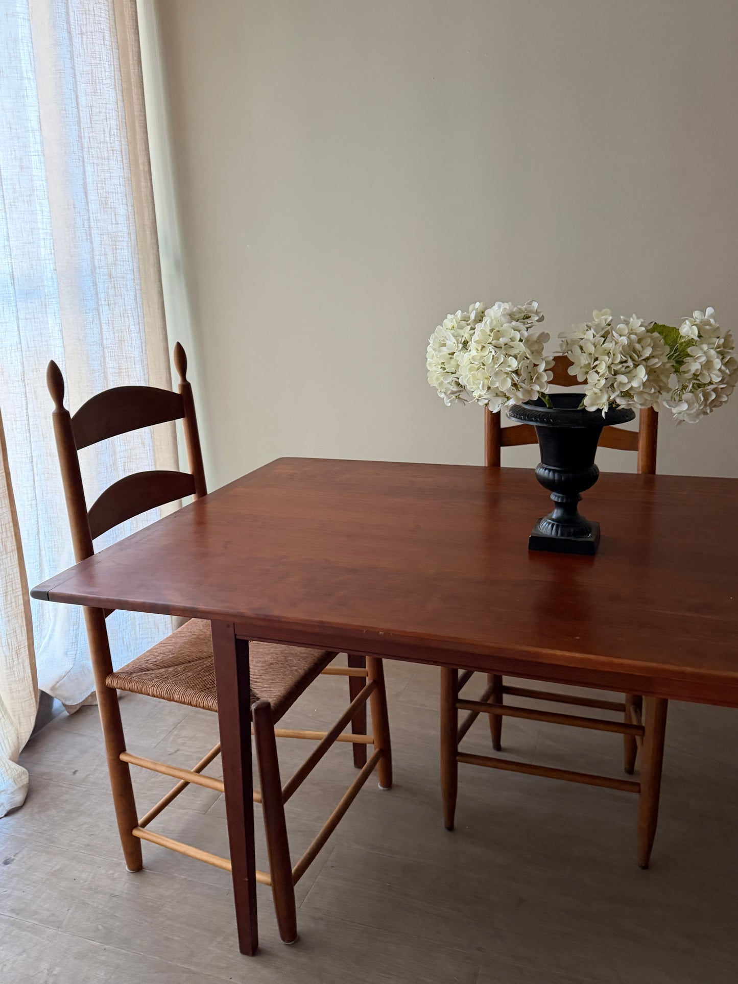 Farmhouse cherry dining table