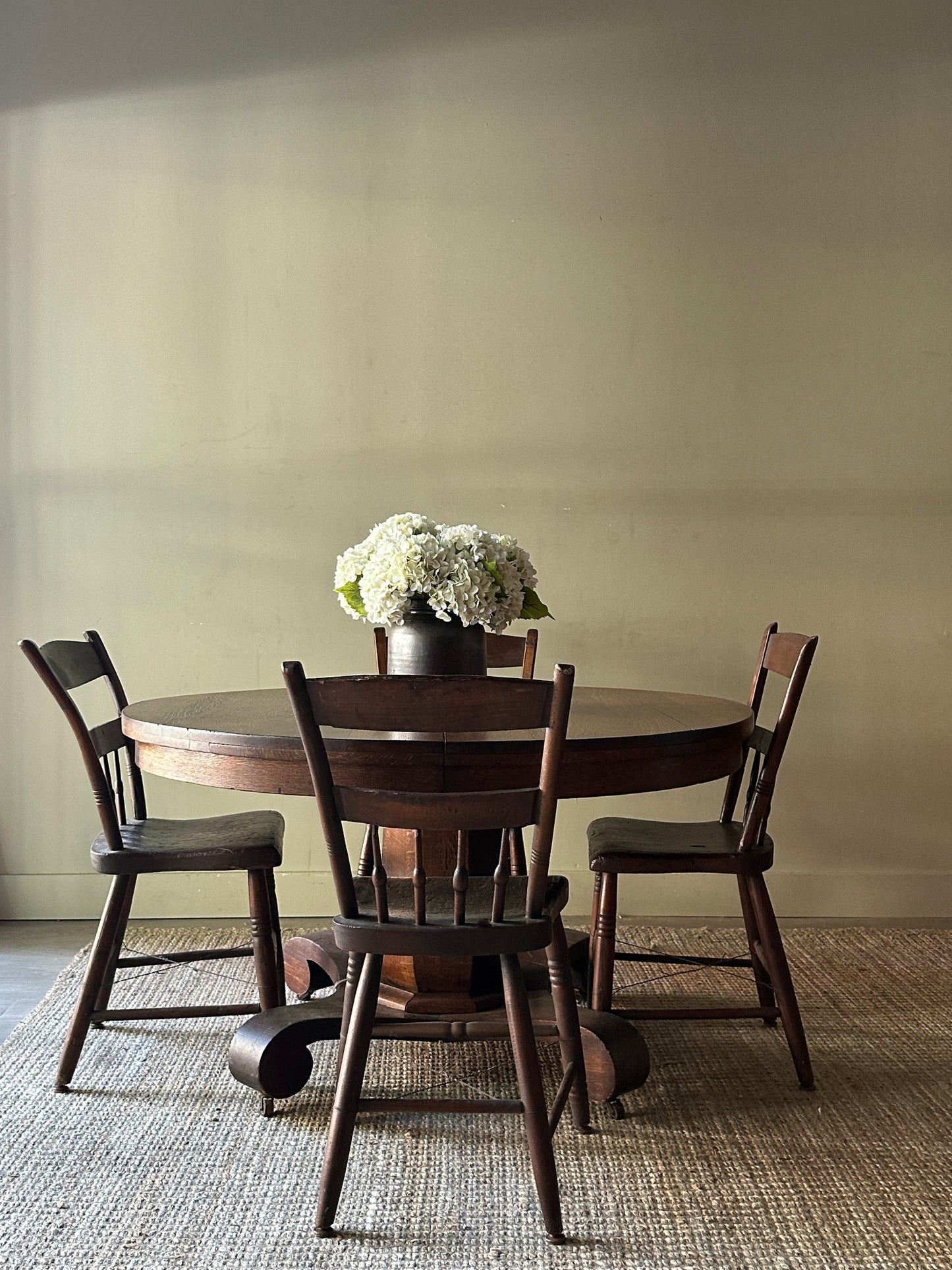 Oak dining table