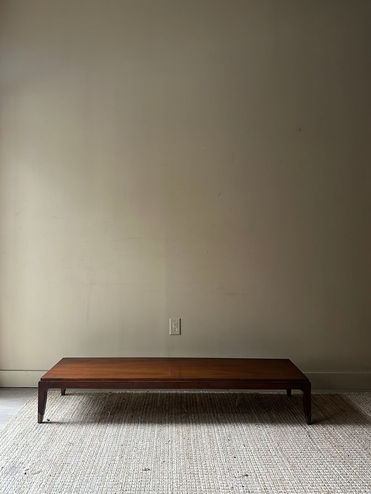 Walnut low coffee table