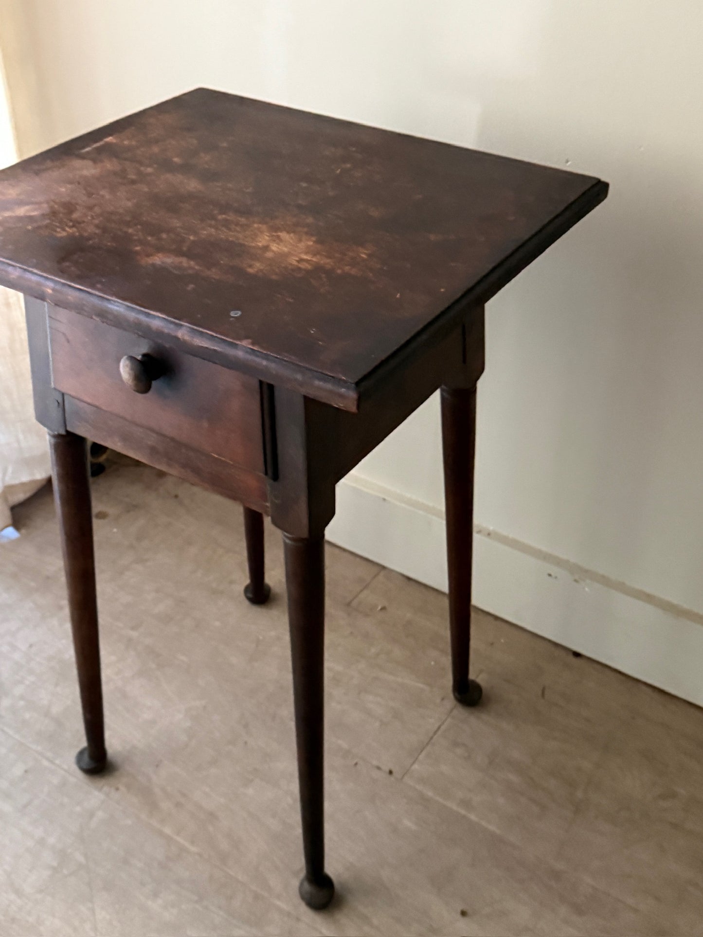 Walnut side table