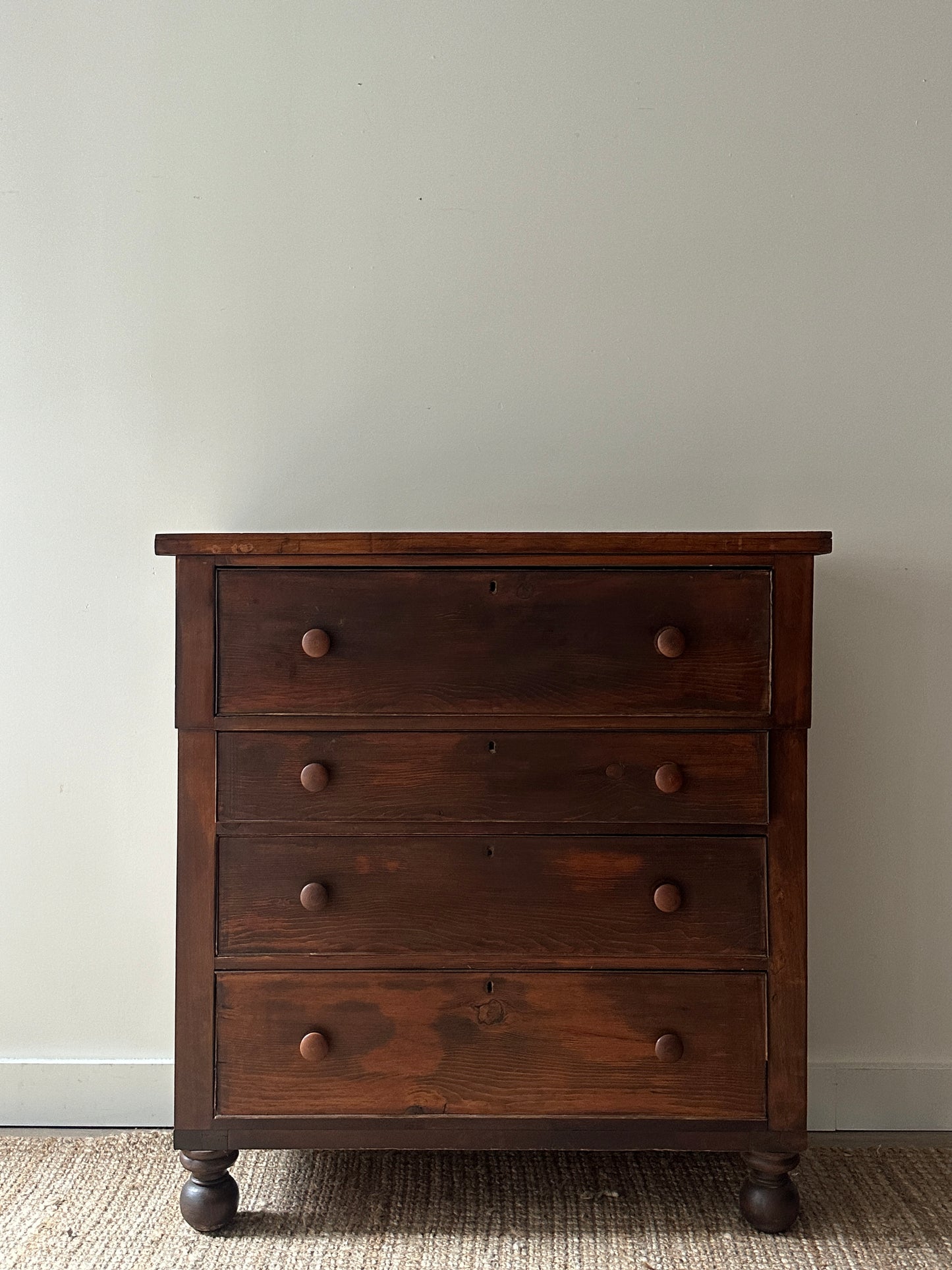 Mixed wood empire dresser