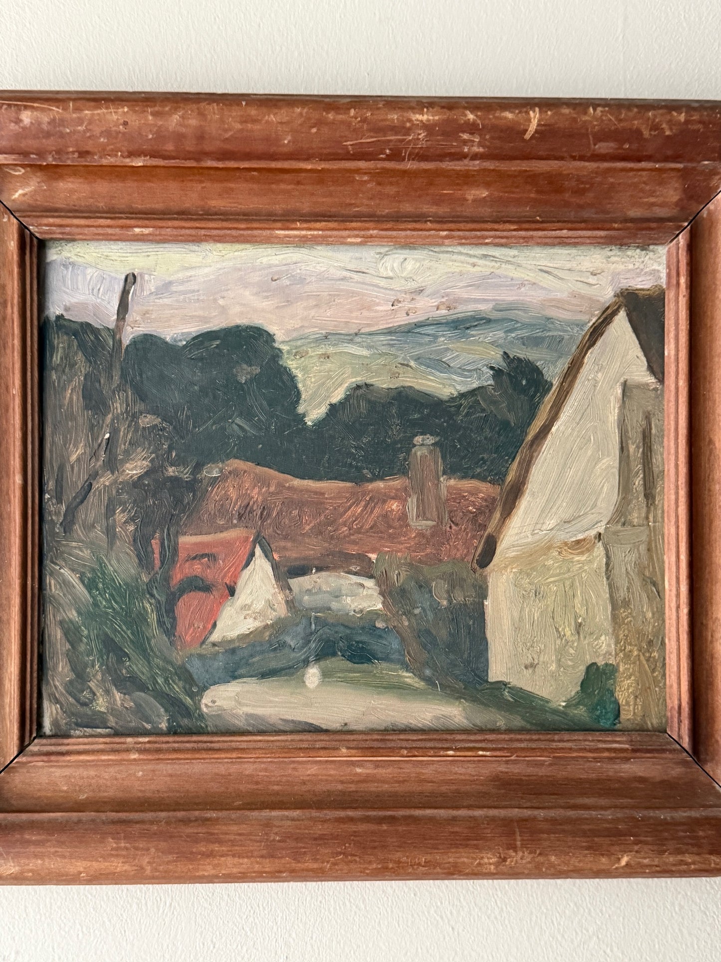 Post Impressionist landscape. Unsigned.