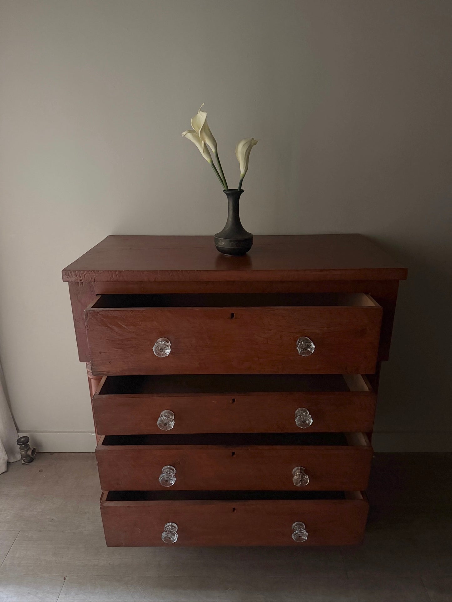 Pennsylvania Sheraton cherry tallboy dresser