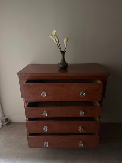 Pennsylvania Sheraton cherry tallboy dresser