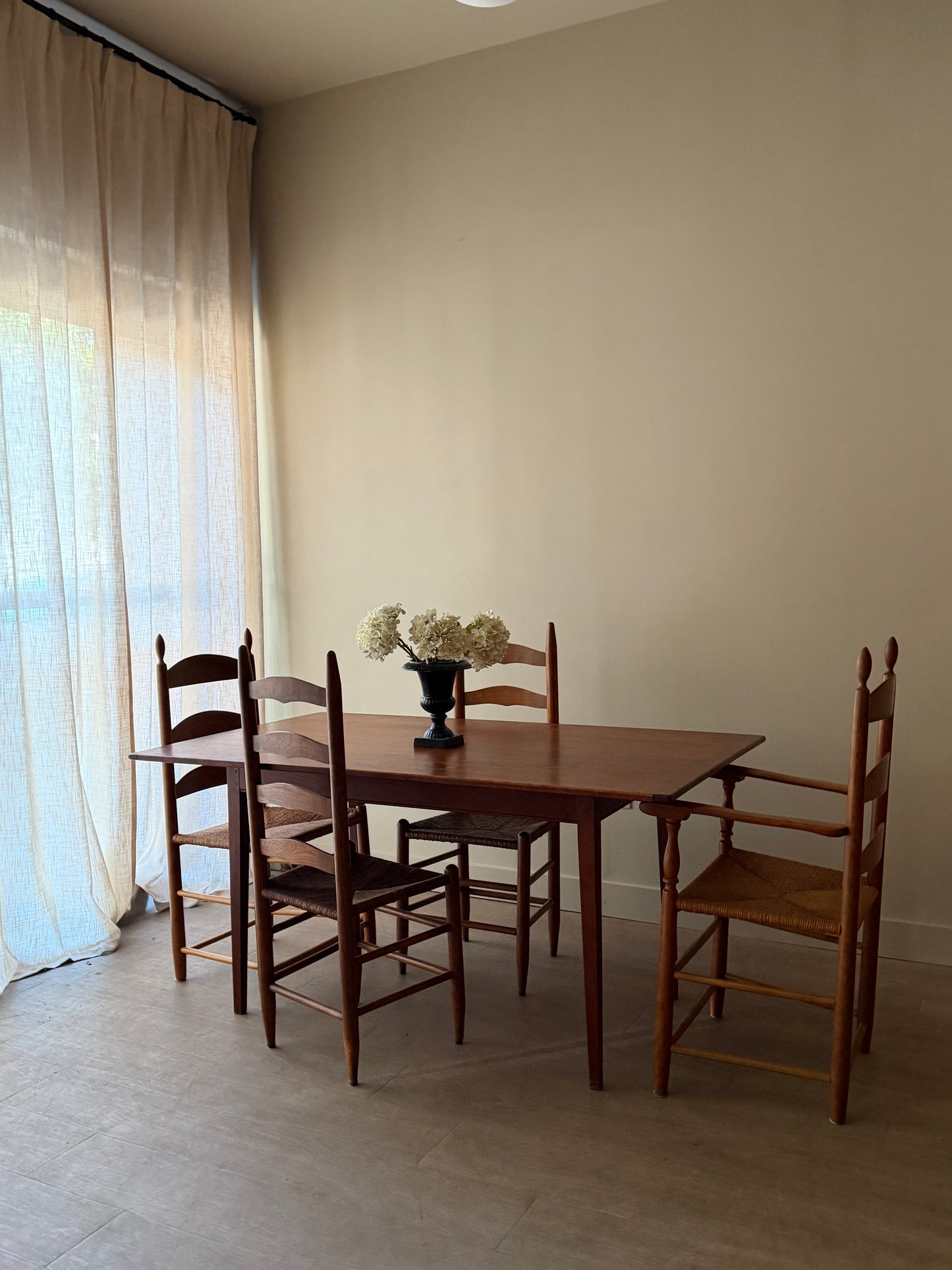 Farmhouse cherry dining table