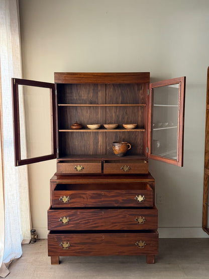 Mahogany secretary hutch