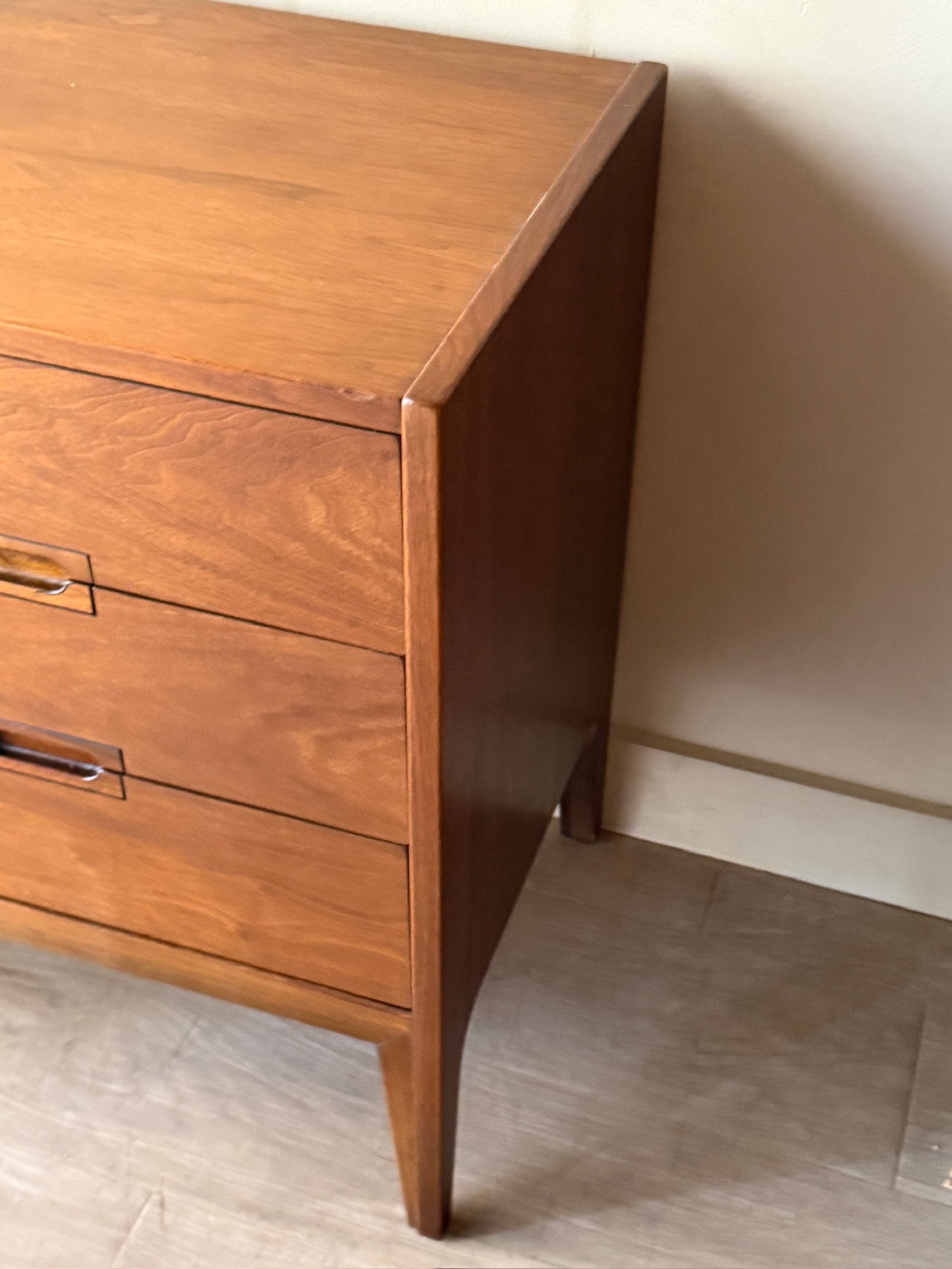 United walnut 9 drawer dresser