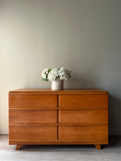 Maple 6 drawer dresser