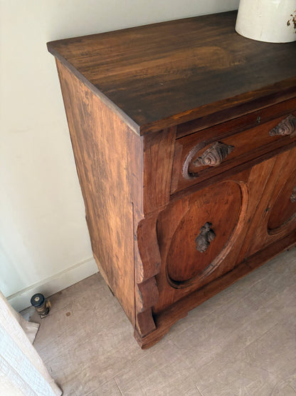 Victorian walnut server