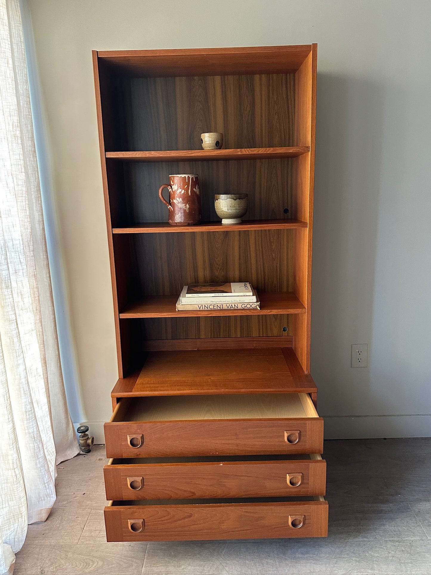 Teak bookcase