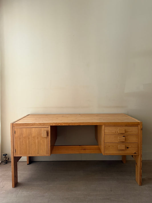 Scandinavian pine desk