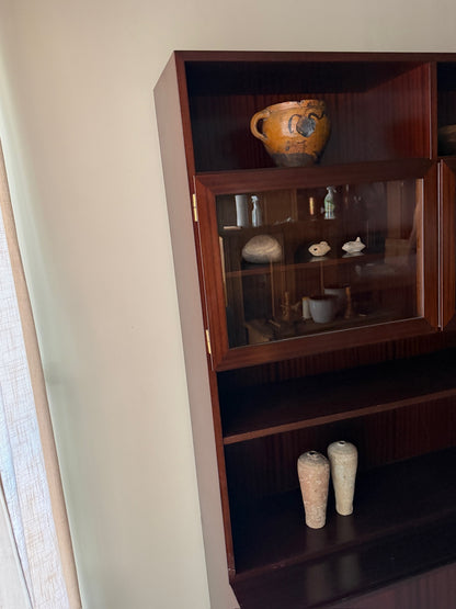 Gunni Omann Danish mahogany two piece hutch