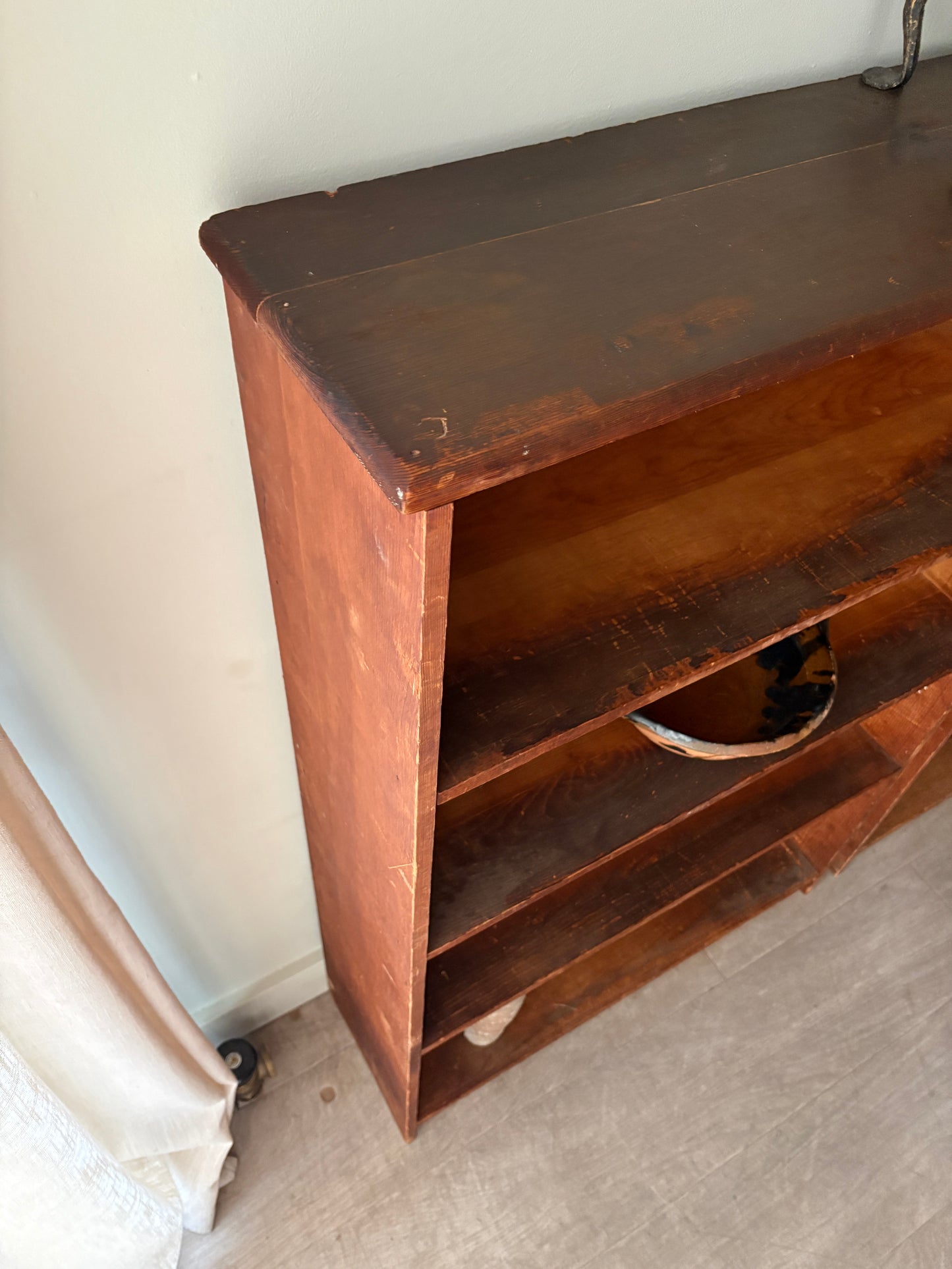 Pine bookshelves. Sold individually.