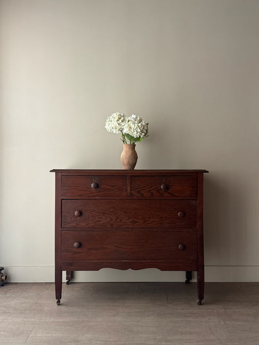 Golden oak dresser