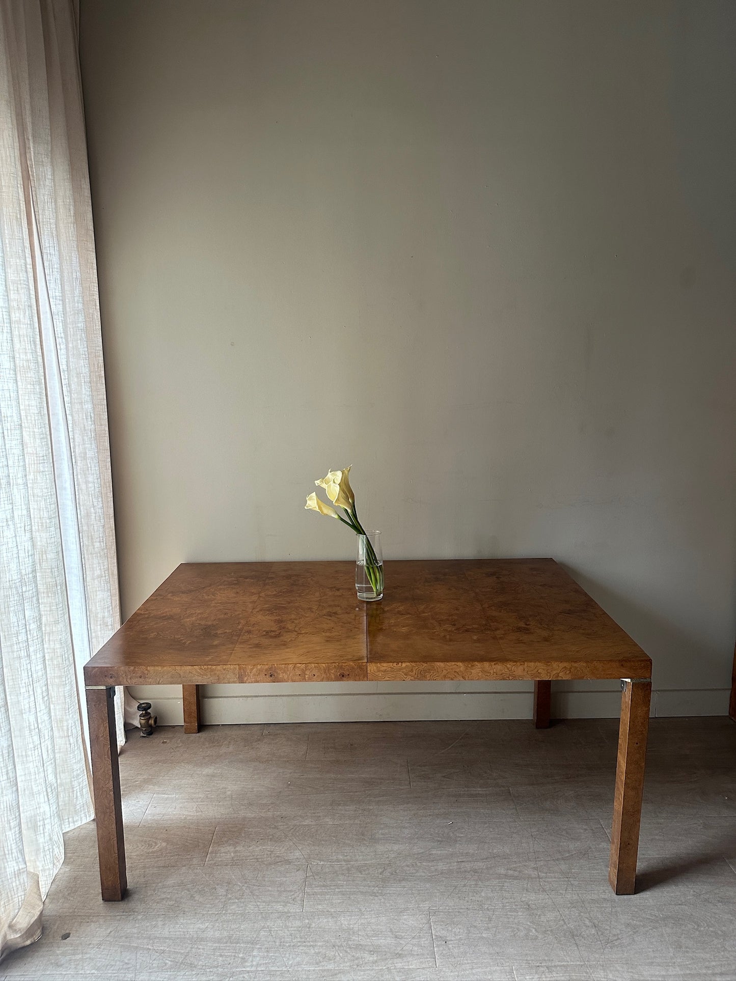 Lane Burlwood dining table with extension