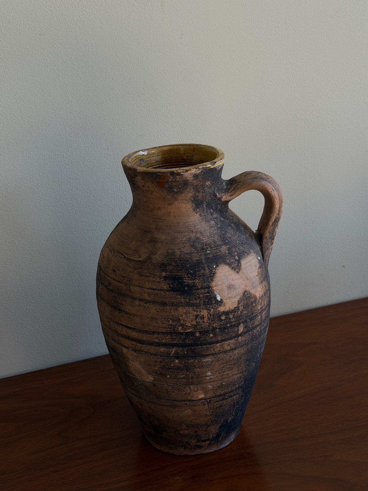 Earthenware pitcher