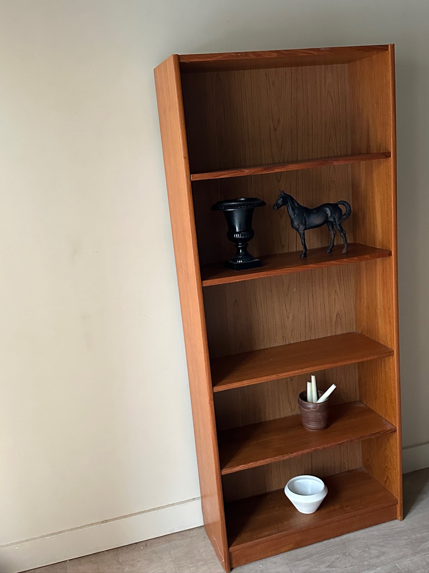 Teak bookshelf