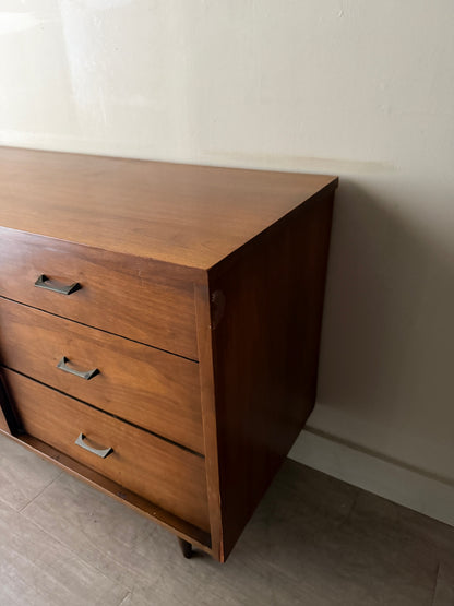 Walnut 9 drawer dresser