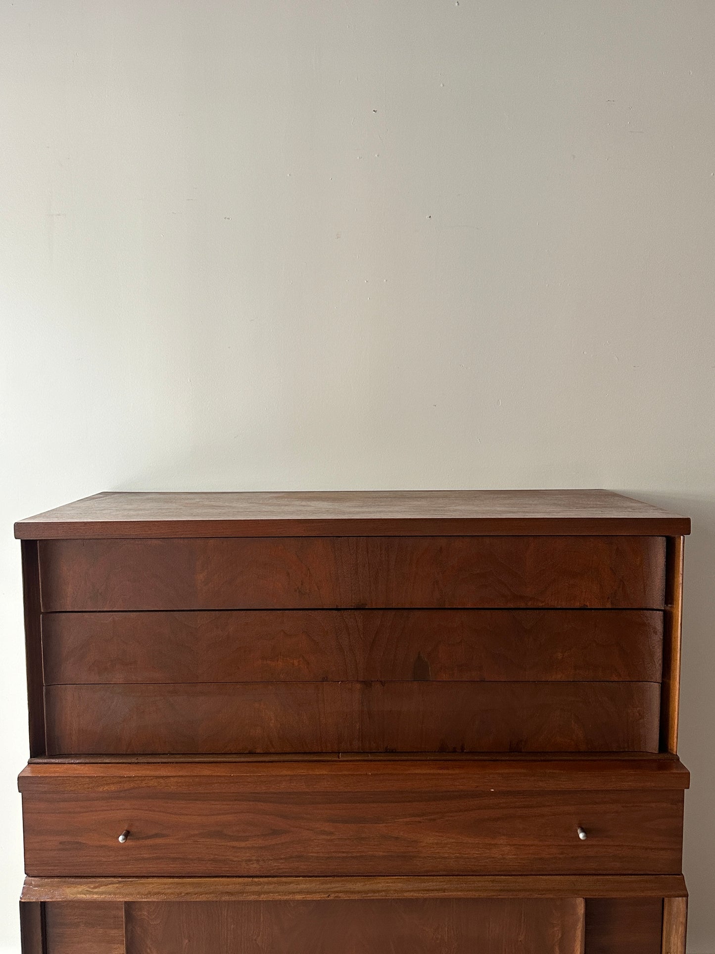 Walnut tallboy