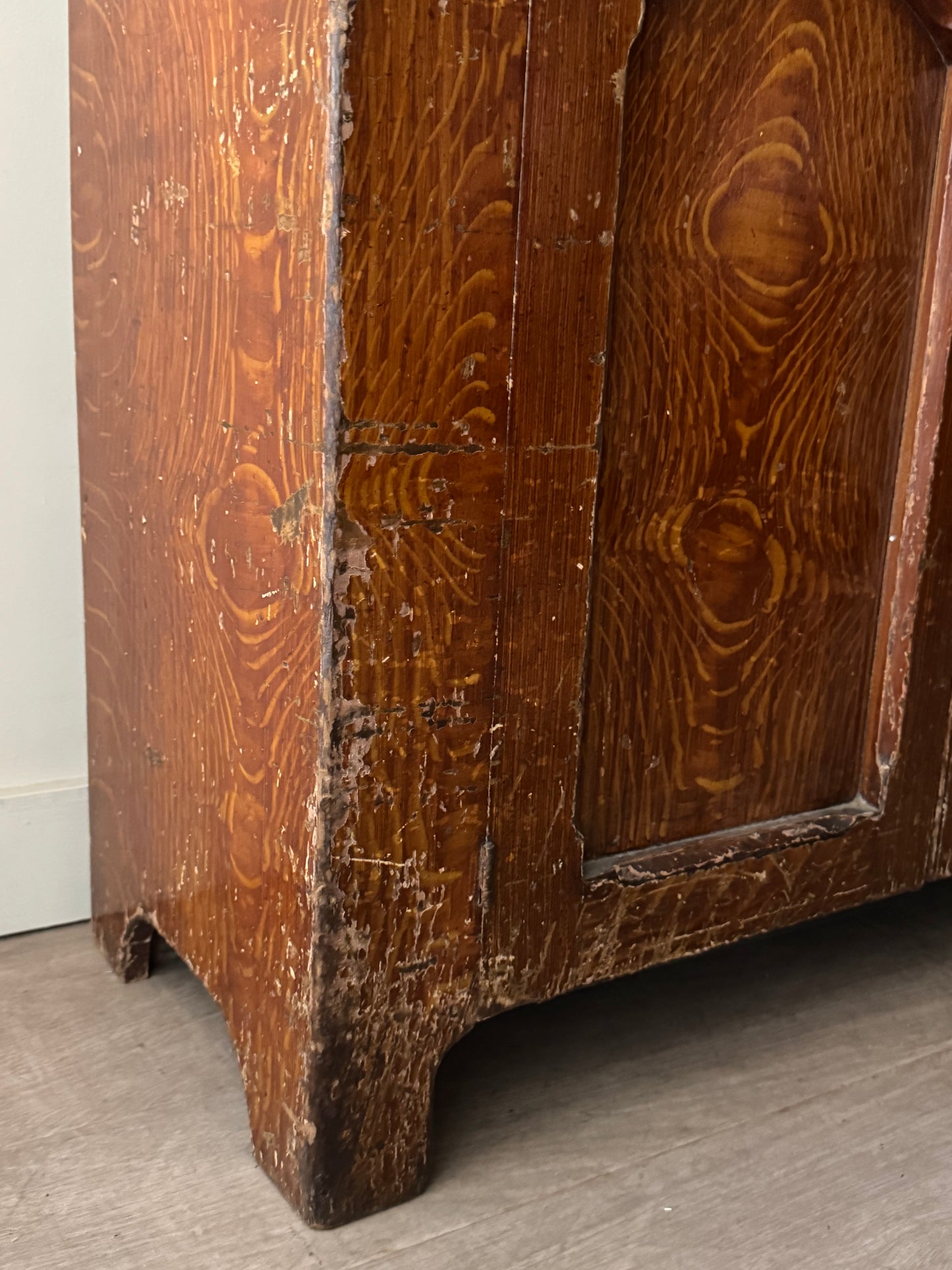 Pennsylvania grain painted jelly cupboard
