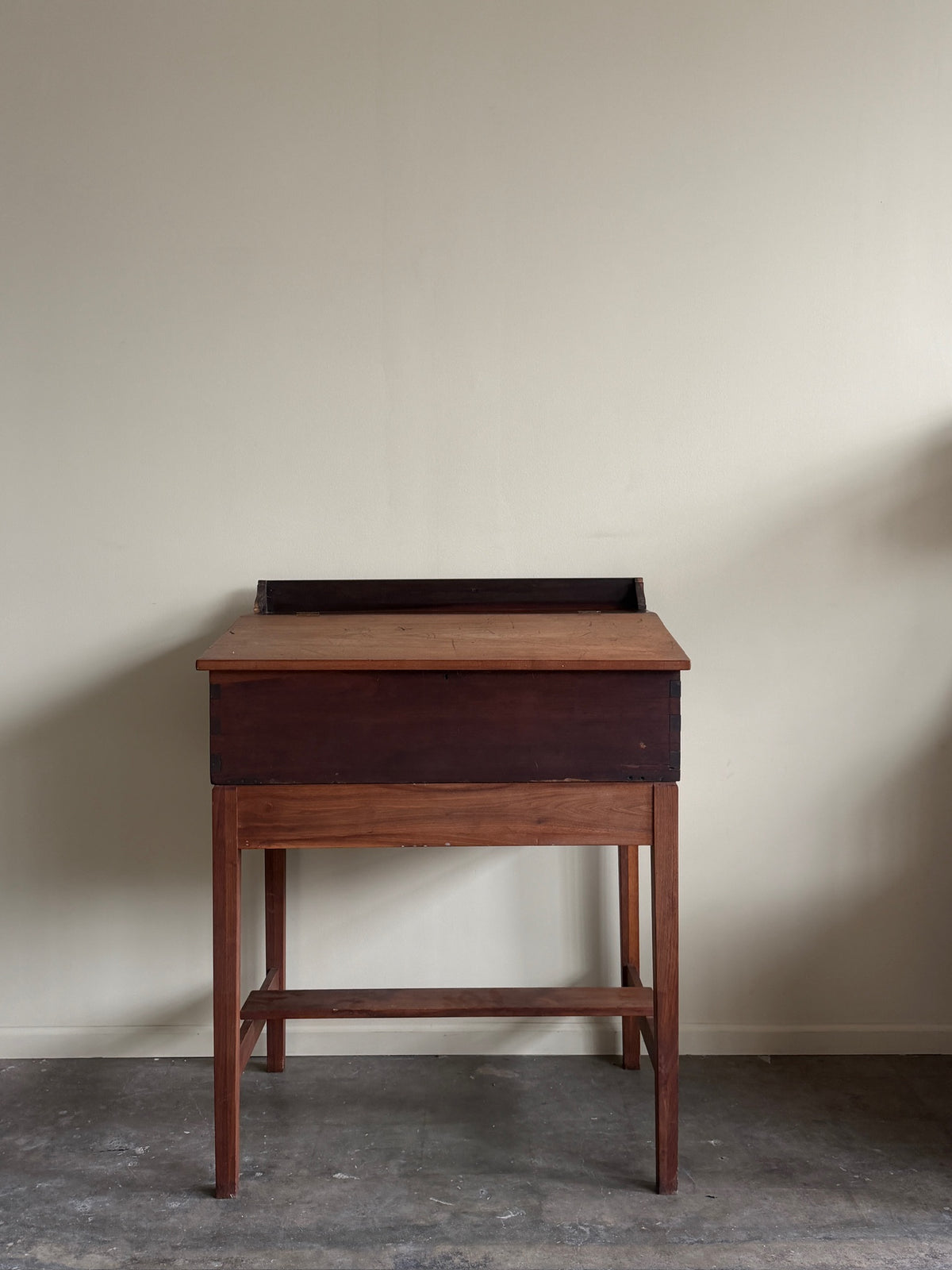 Walnut schoolmaster’s desk