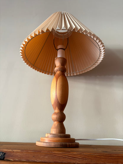 Danish teak table lamp