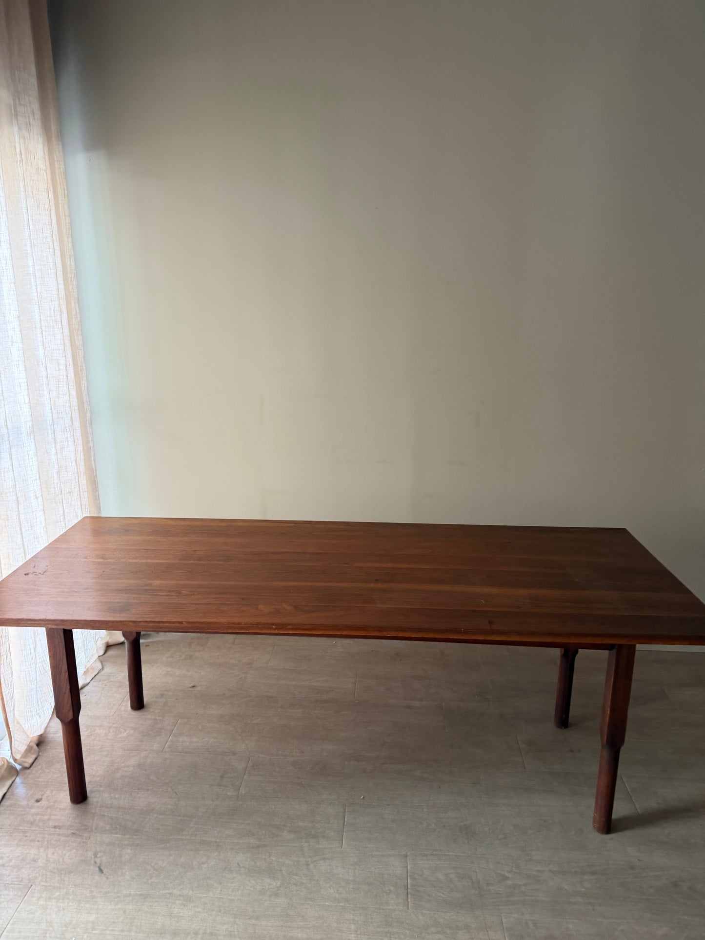 Walnut harvest table