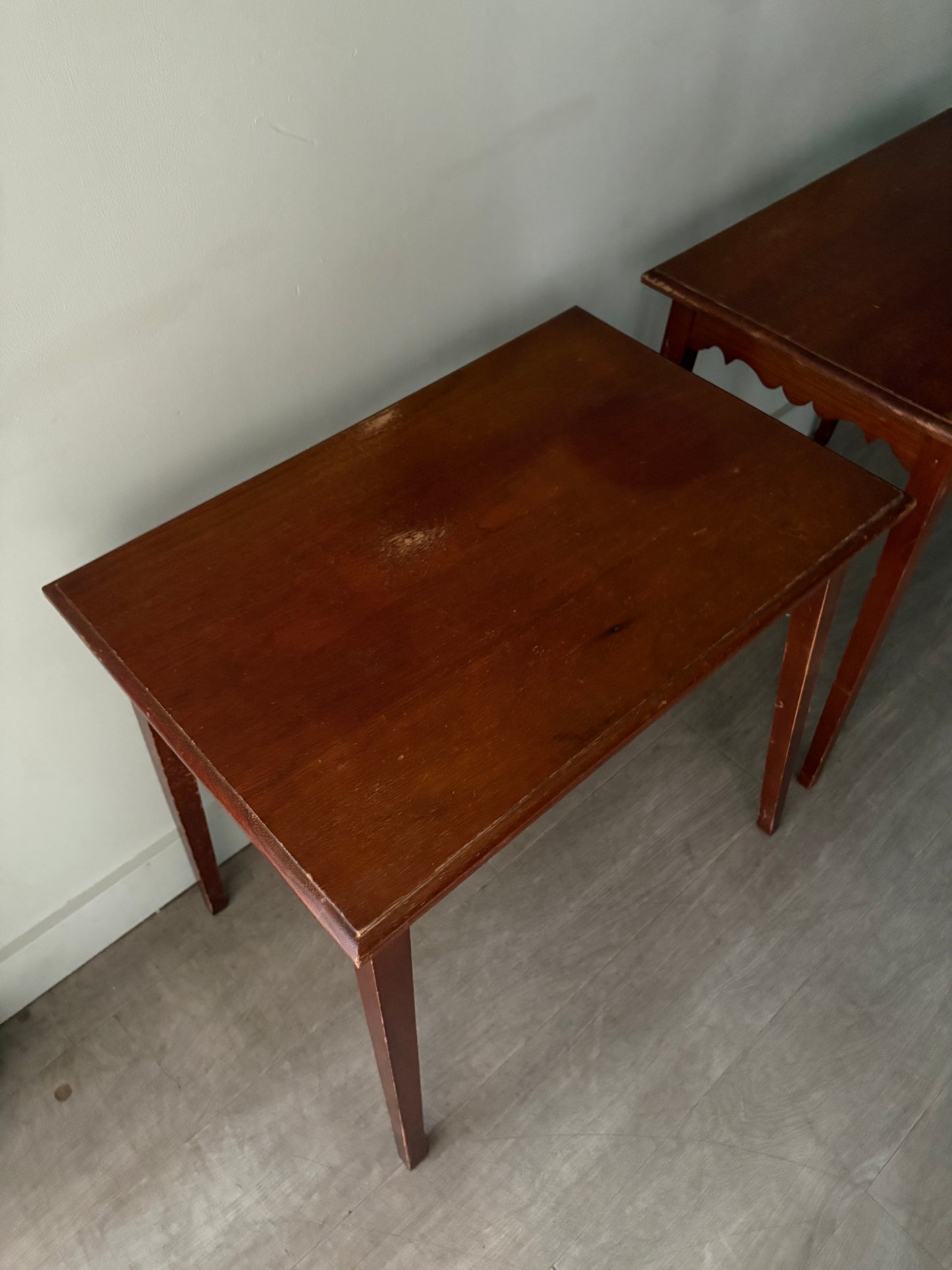 Mahogany side tables. Sold individually.