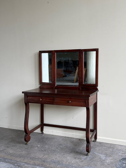 Mahogany vanity