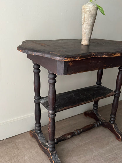 Painted pine side table