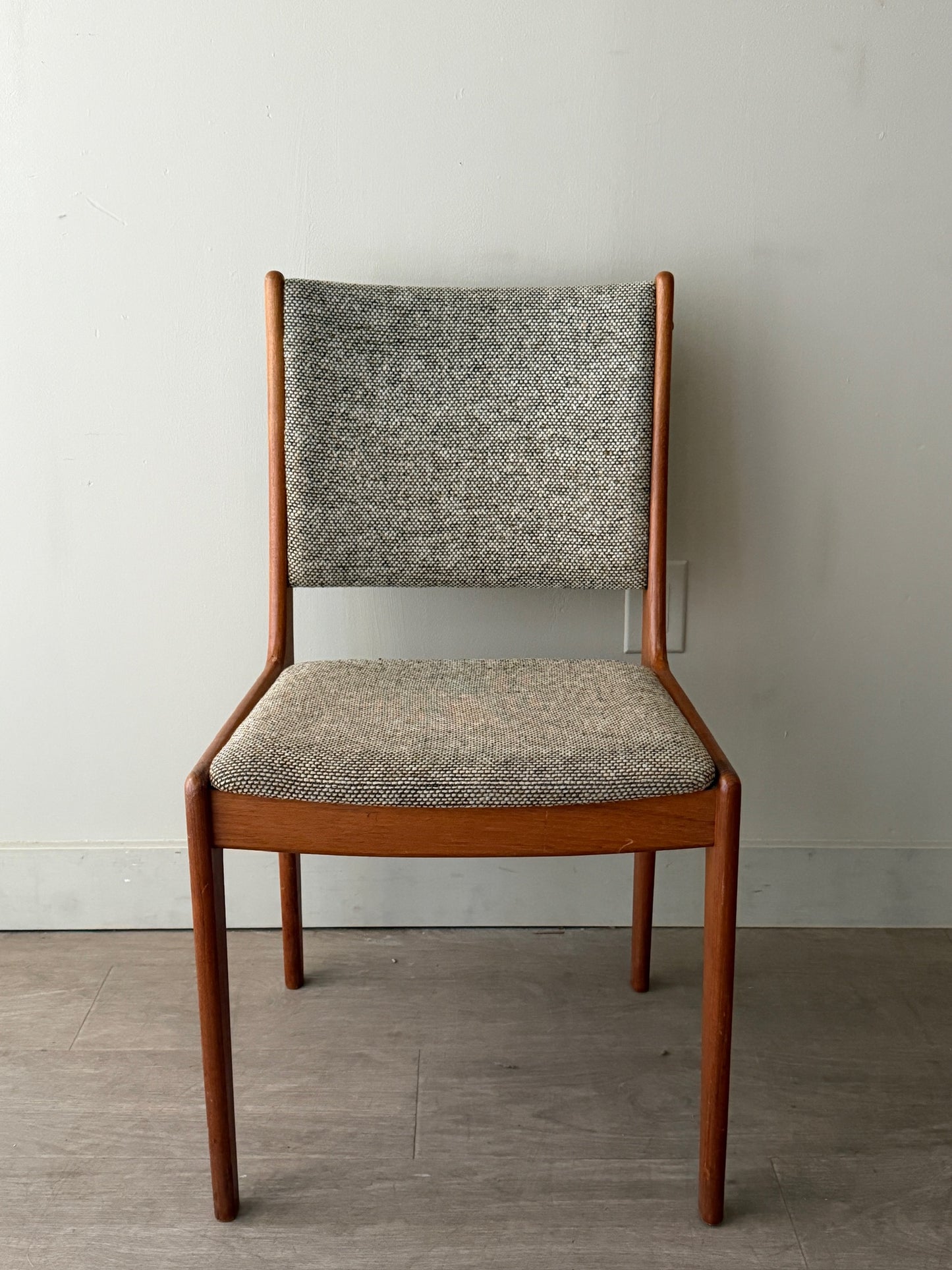 Scandinavian upholstered teak chair