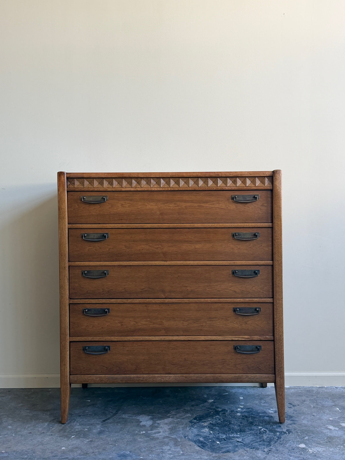 Broyhill Premier walnut tallboy dresser