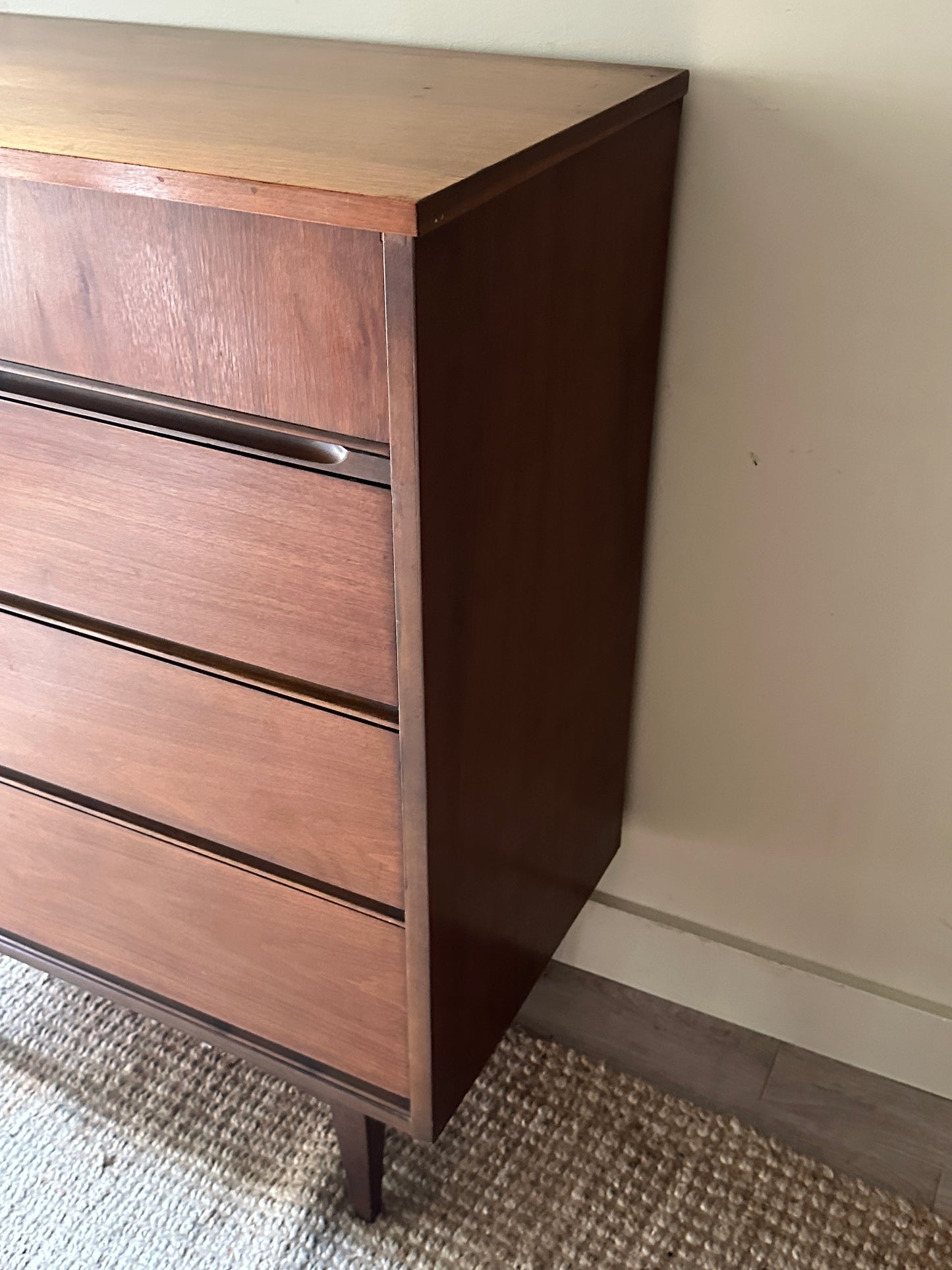 Walnut tall boy