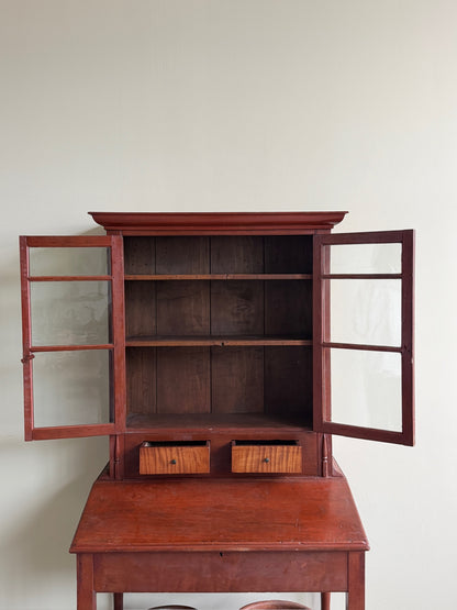 Mid-Atlantic cherry & tiger maple desk