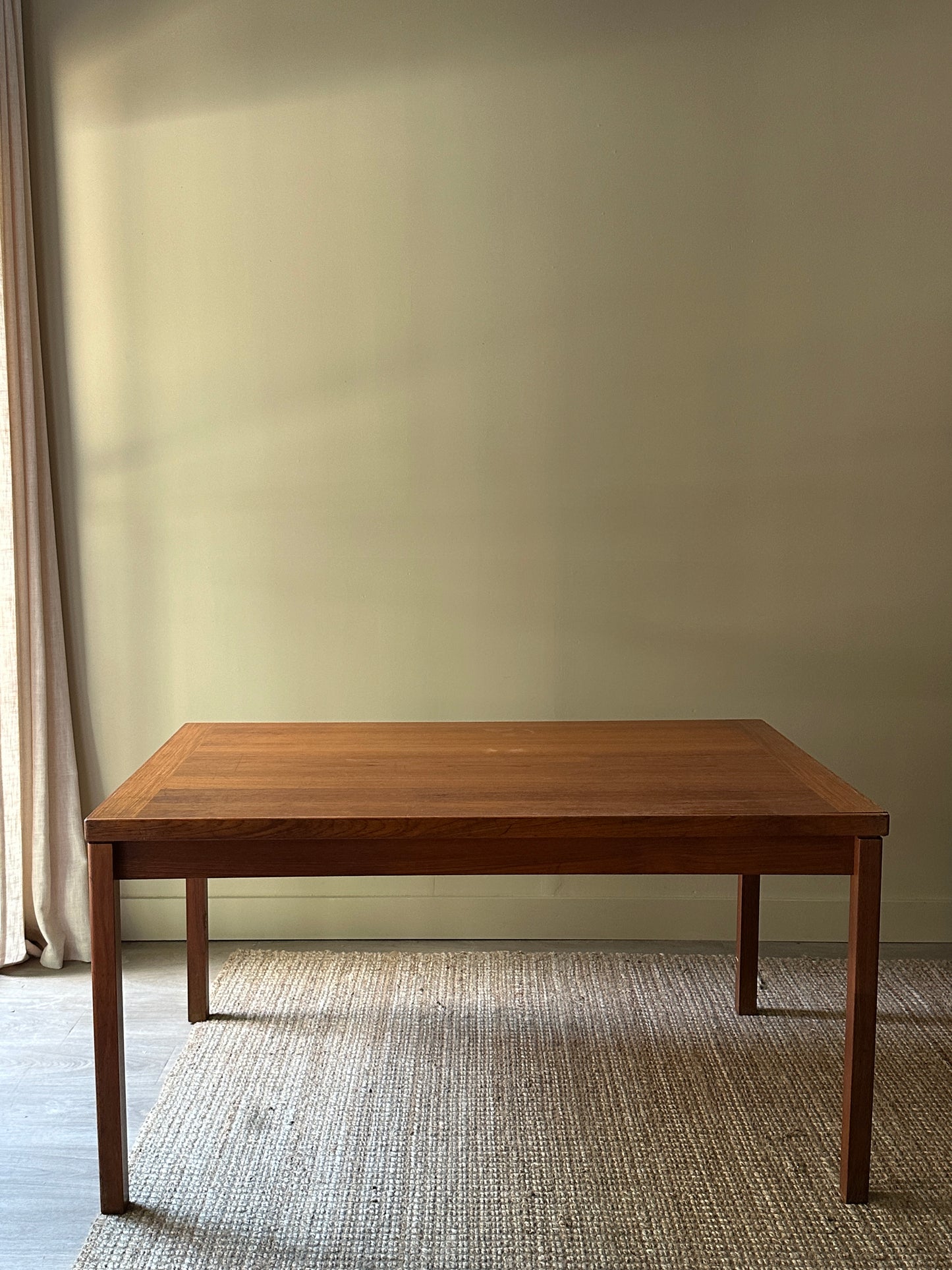 Teak extension dining table