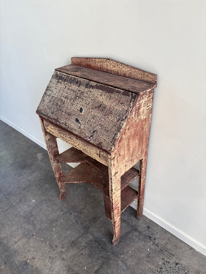 Painted pine secretary desk