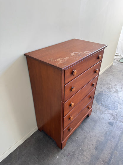 Maple tallboy dresser