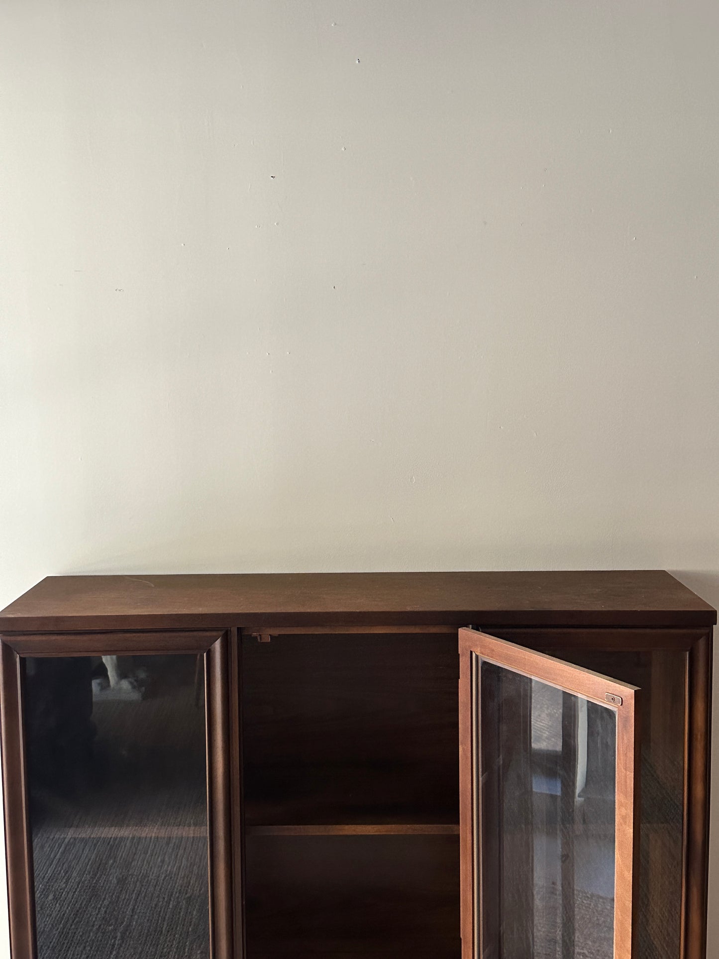 Walnut display case