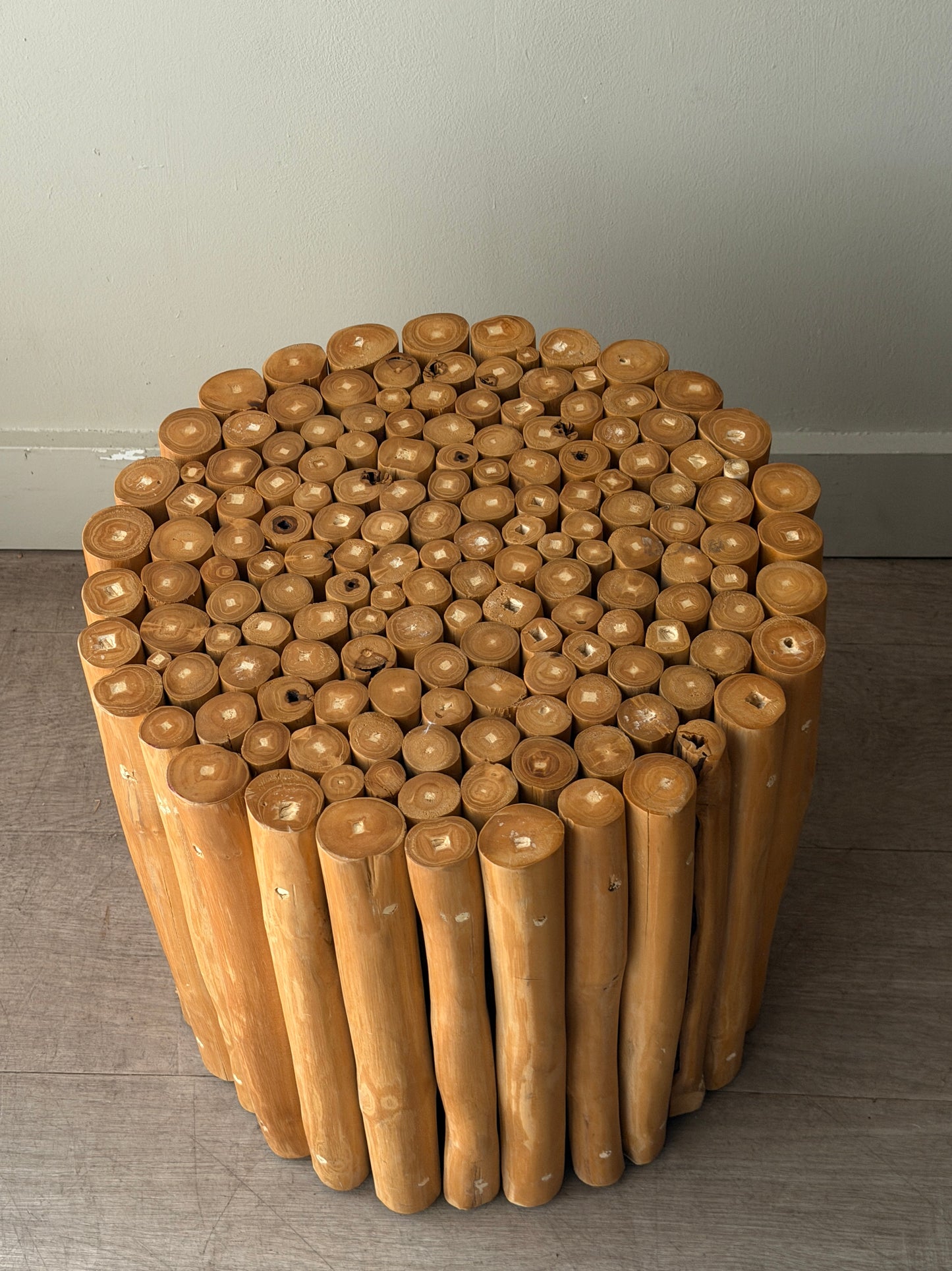 Bamboo side table