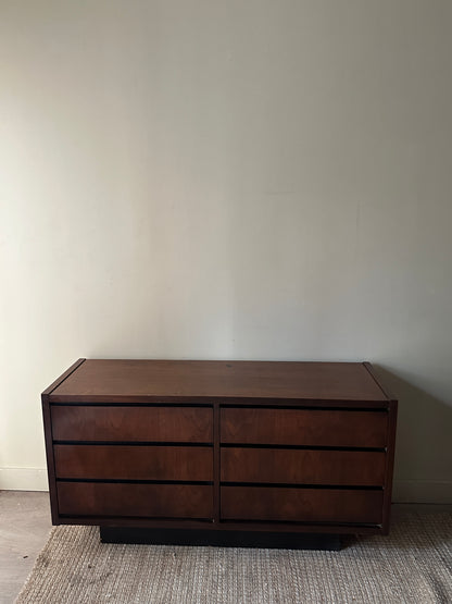 Lane walnut dresser