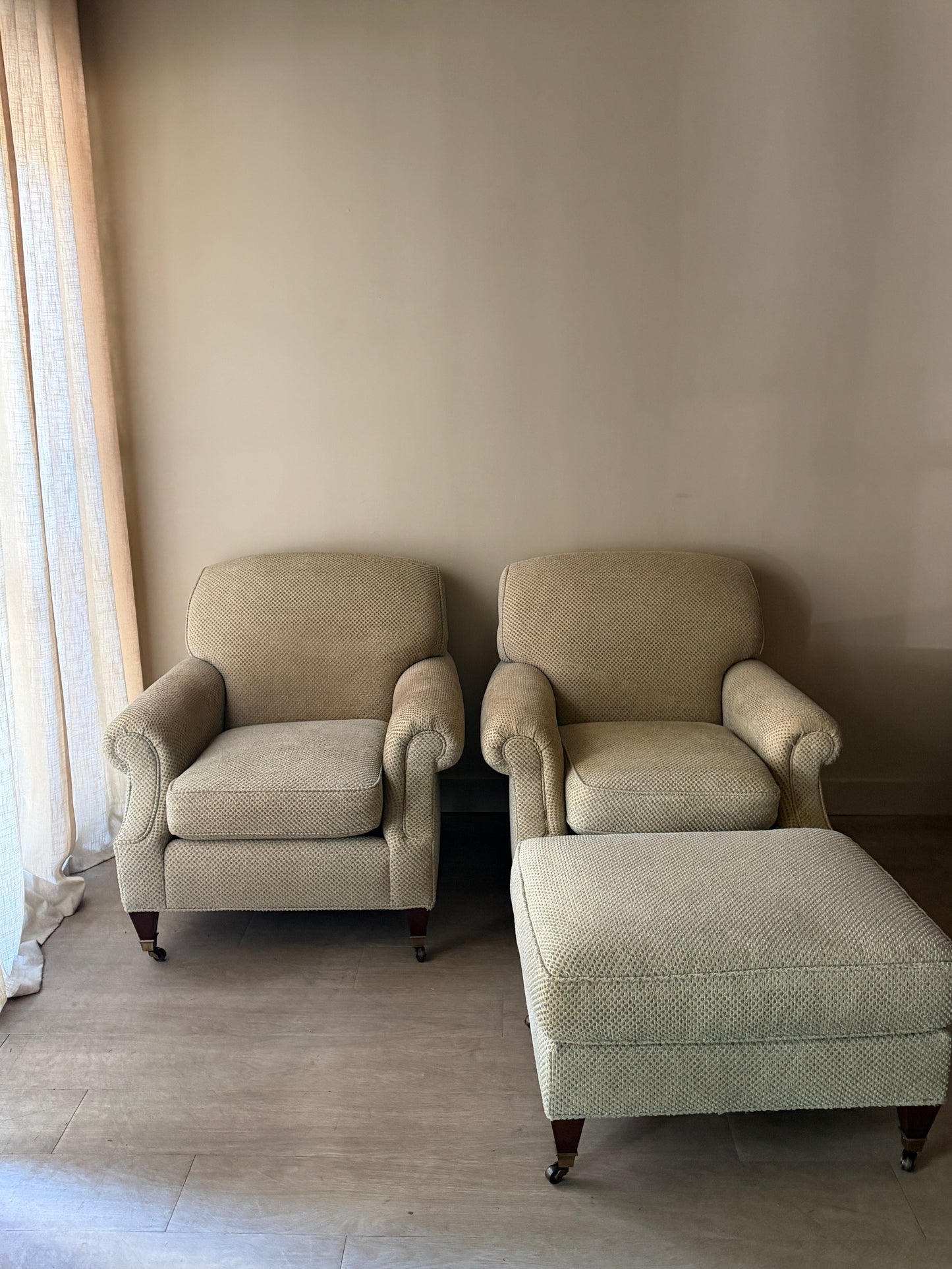 Kravet lounge chair without ottoman (stains)