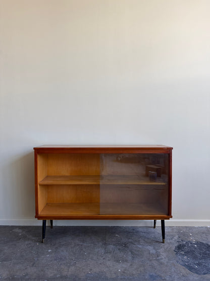 Walnut display cabinet