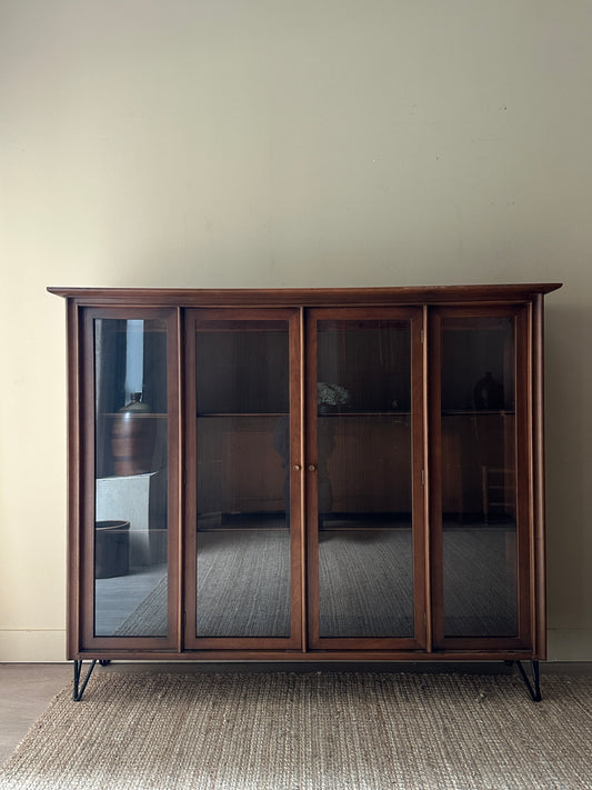 Walnut display case