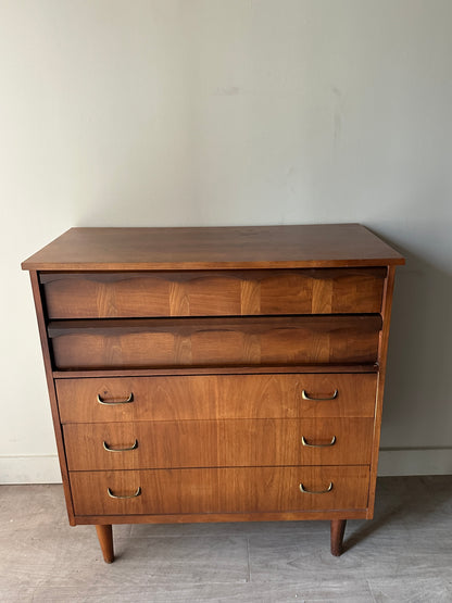 Walnut inlay tallboy