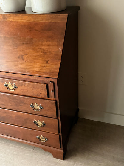 Cherry secretary dresser